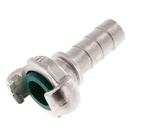 Acero inoxidable DN 15 DIN 3489 Acoplamiento de garras giratorio Barra de manguera de 19 mm (3/4'')