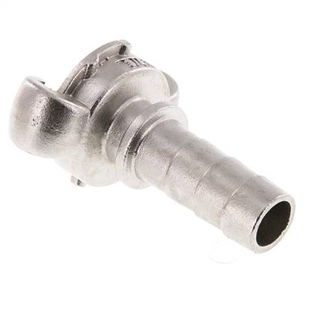 Acero inoxidable DN 15 DIN 3489 Acoplamiento de garras giratorio Barra de manguera de 19 mm (3/4'')