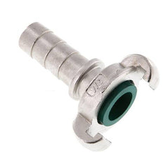 Acero inoxidable DN 15 DIN 3489 Acoplamiento de garras giratorio Barra de manguera de 19 mm (3/4'')