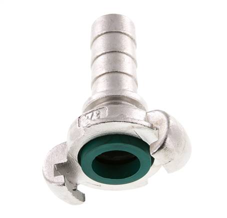 Acero inoxidable DN 15 DIN 3489 Acoplamiento de garras giratorio Barra de manguera de 19 mm (3/4'')