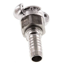 Acero inoxidable DN 15 DIN 3238 Acoplamiento de garras giratorio Barra de manguera de 19 mm (3/4'')