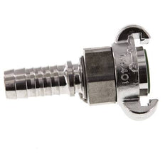 Acero inoxidable DN 15 DIN 3238 Acoplamiento de garras giratorio Barra de manguera de 19 mm (3/4'')