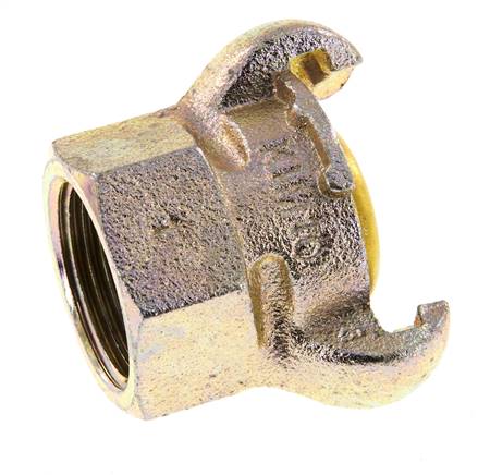 Hierro fundido DN 17 DIN 3489 Acoplamiento de garras giratorias Rp 1'' Hembra