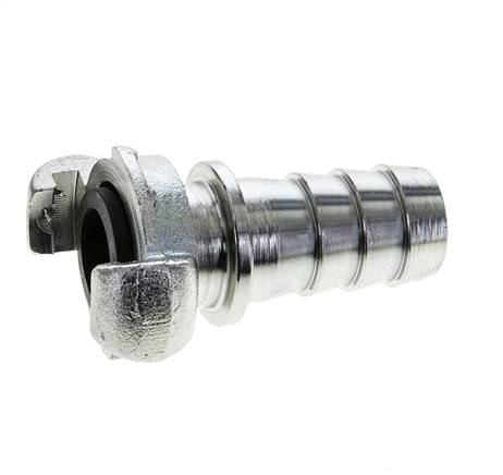 Hierro fundido DN 18,5 DIN 3489 Acoplamiento de garras giratorias Cuello de lengüeta de manguera de 25 mm (1'')