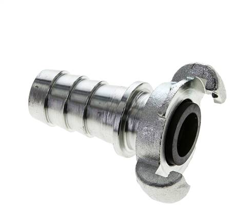 Hierro fundido DN 18,5 DIN 3489 Acoplamiento de garras giratorias Cuello de lengüeta de manguera de 25 mm (1'')