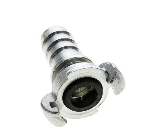 Hierro fundido DN 18,5 DIN 3489 Acoplamiento de garras giratorias Cuello de lengüeta de manguera de 25 mm (1'')