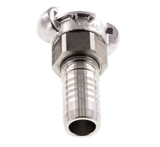Acoplamiento de garras giratorio de acero inoxidable DN 18 DIN 3238 Barra de manguera de 25 mm (1'')