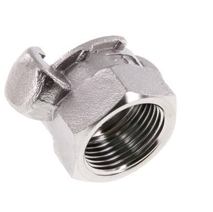 Acero inoxidable DN 20 DIN 3489 Acoplamiento de garras giratorias Rp 1'' hembra