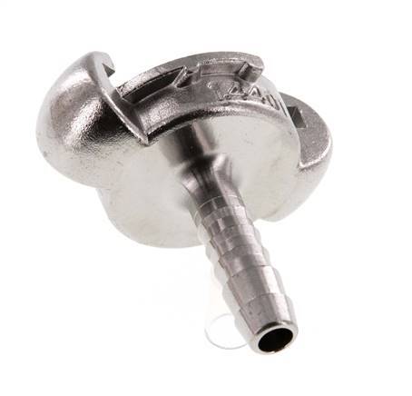 Acero inoxidable DN 6.5 DIN 3489 Acoplamiento de garras giratorias 10 mm Hose Barb