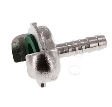 Acero inoxidable DN 6.5 DIN 3489 Acoplamiento de garras giratorias 10 mm Hose Barb