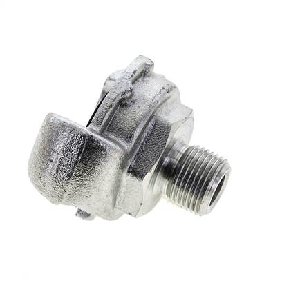 Hierro fundido DN 8.5 DIN 3489 Acoplamiento de garras giratorias G 3/8'' Macho