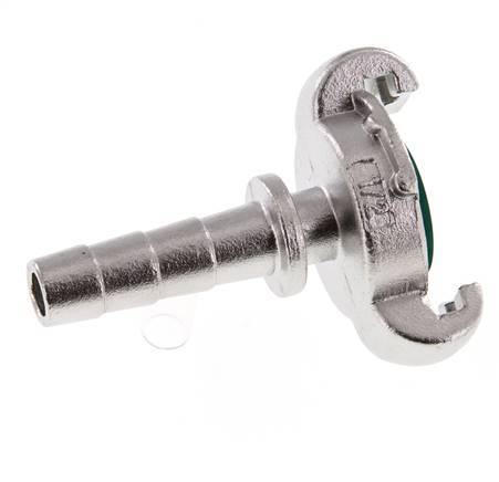Acero inoxidable DN 9 DIN 3489 Acoplamiento de garras giratorias 13 mm (1/2'') Lengüeta de manguera