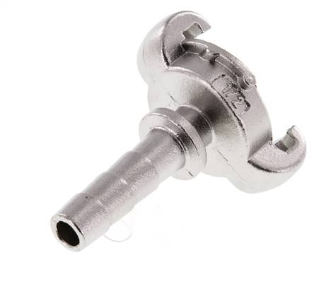 Acero inoxidable DN 9 DIN 3489 Acoplamiento de garras giratorias 13 mm (1/2'') Lengüeta de manguera