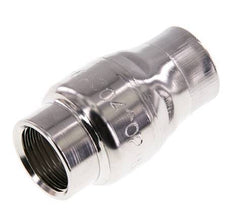 Válvula de retención G1/2'' de acero inoxidable 304 FKM (muelle ligero) 0,03-16bar - CLIS3E