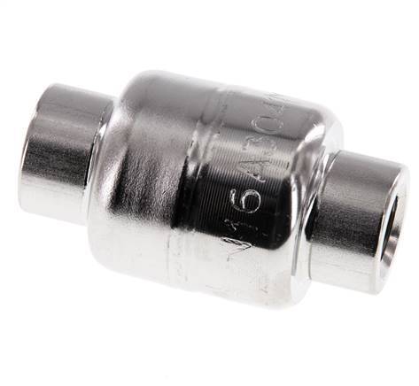Válvula de retención G1/4'' de acero inoxidable 304 FKM (muelle ligero) 0,03-16bar - CLIS3E