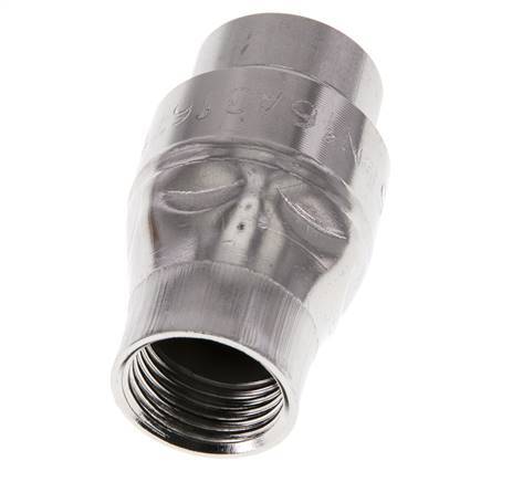 Válvula de retención G1/2'' Acero inoxidable 316 FKM (muelle ligero) 0,03-16bar - CLIS4E