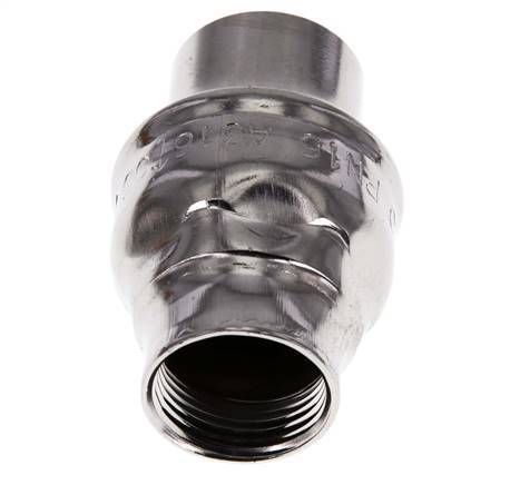 G3/4'' Válvula de retención de acero inoxidable 316 FKM 0.03-16bar - NSF ANSI 61 - Pasador reforzado [8 Piezas]