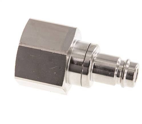 Nickel-plated Brass DN 10 Air Coupling Plug G 3/4 inch Female Double Shut-Off