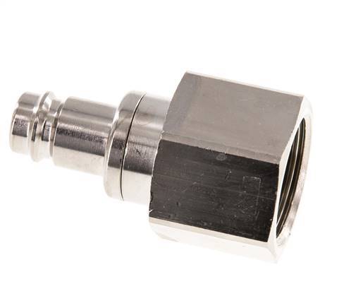 Nickel-plated Brass DN 10 Air Coupling Plug G 3/4 inch Female Double Shut-Off