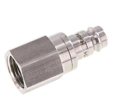Stainless Steel 316L DN 10 Air Coupling Plug G 1/2 inch Female Double Shut-Off