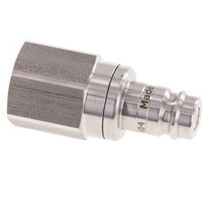 Stainless Steel 316L DN 10 Air Coupling Plug G 1/2 inch Female Double Shut-Off