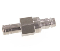 Acero inoxidable DN 10 Tapón de acoplamiento de aire 13 mm Pilar de manguera Doble cierre