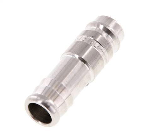 Acero inoxidable 316L DN 10 Tapón de acoplamiento de aire 13 mm Pilar de manguera