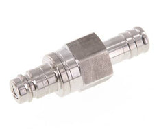 Acero inoxidable 316L DN 10 Tapón de acoplamiento de aire 13 mm Pilar de manguera Doble cierre