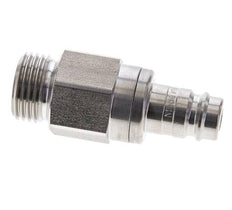 Acero inoxidable DN 10 Acoplamiento de aire Enchufe G 1/2 pulgada Macho Doble cierre