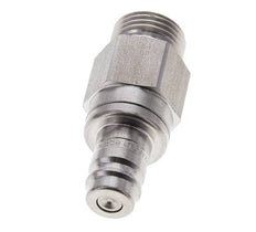 Acero inoxidable DN 10 Acoplamiento de aire Enchufe G 1/2 pulgada Macho Doble cierre