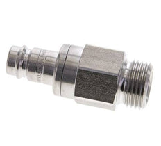 Acero inoxidable DN 10 Acoplamiento de aire Enchufe G 1/2 pulgada Macho Doble cierre