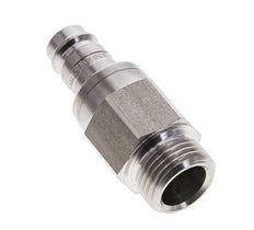 Acero inoxidable DN 10 Acoplamiento de aire Enchufe G 1/2 pulgada Macho Doble cierre