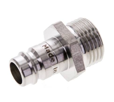 Acero inoxidable 316L DN 10 Acoplamiento de aire Enchufe G 1/2 pulgada Macho