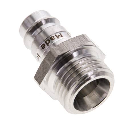 Acero inoxidable 316L DN 10 Acoplamiento de aire Enchufe G 1/2 pulgada Macho