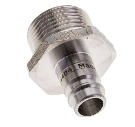 Acero inoxidable 316L DN 10 Acoplamiento de aire Enchufe G 3/4 pulgada Macho