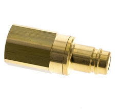 Brass DN 15 Air Coupling Plug G 3/4 inch Female Double Shut-Off