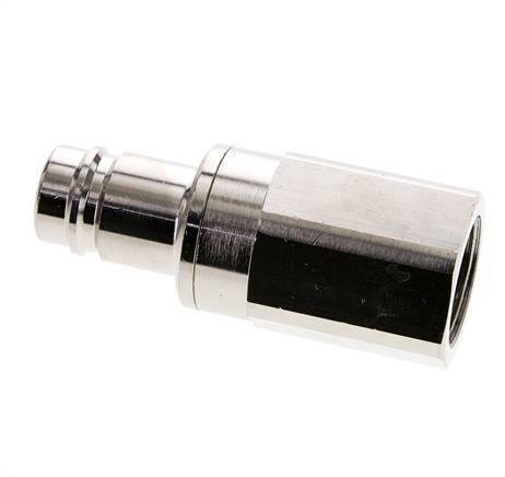 Nickel-plated Brass DN 15 Air Coupling Plug G 3/4 inch Female Double Shut-Off