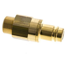 Brass DN 15 Air Coupling Plug G 3/4 inch Male Double Shut-Off