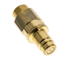 Brass DN 15 Air Coupling Plug G 3/4 inch Male Double Shut-Off