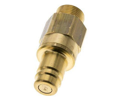 Brass DN 15 Air Coupling Plug G 3/4 inch Male Double Shut-Off