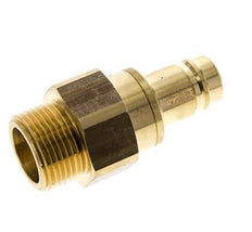 Brass DN 15 Air Coupling Plug G 1 inch Male Double Shut-Off
