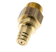 Brass DN 15 Air Coupling Plug G 1 inch Male Double Shut-Off