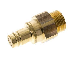 Brass DN 15 Air Coupling Plug G 1 inch Male Double Shut-Off