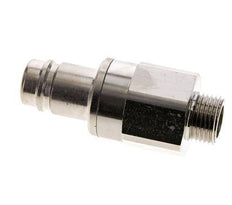 Nickel-plated Brass DN 15 Air Coupling Plug G 1/2 inch Male Double Shut-Off