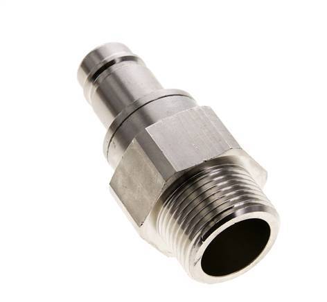 Nickel-plated Brass DN 15 Air Coupling Plug G 1 inch Male Double Shut-Off