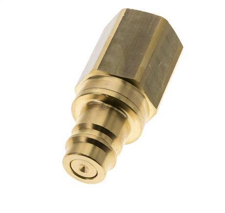 Brass DN 19 Air Coupling Plug G 3/4 inch Female Double Shut-Off