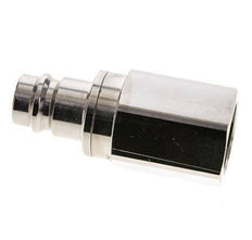 Nickel-plated Brass DN 19 Air Coupling Plug G 1 inch Female Double Shut-Off