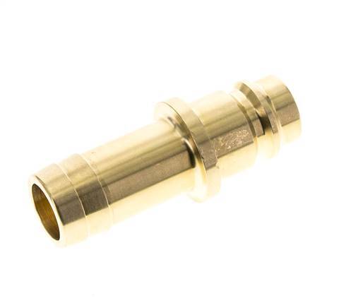 Brass DN 19 Air Coupling Plug 19 mm Hose Pillar Double Shut-Off