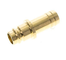 Brass DN 19 Air Coupling Plug 19 mm Hose Pillar Double Shut-Off