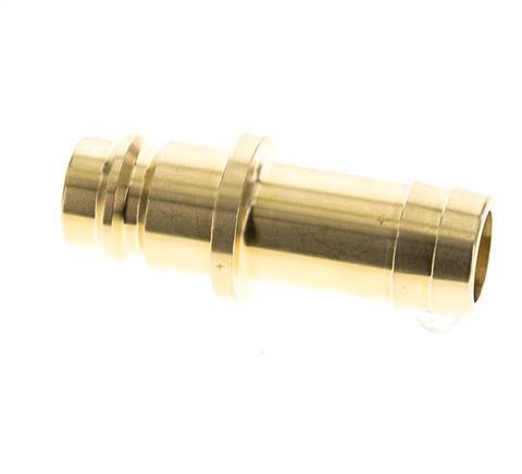 Brass DN 19 Air Coupling Plug 19 mm Hose Pillar Double Shut-Off